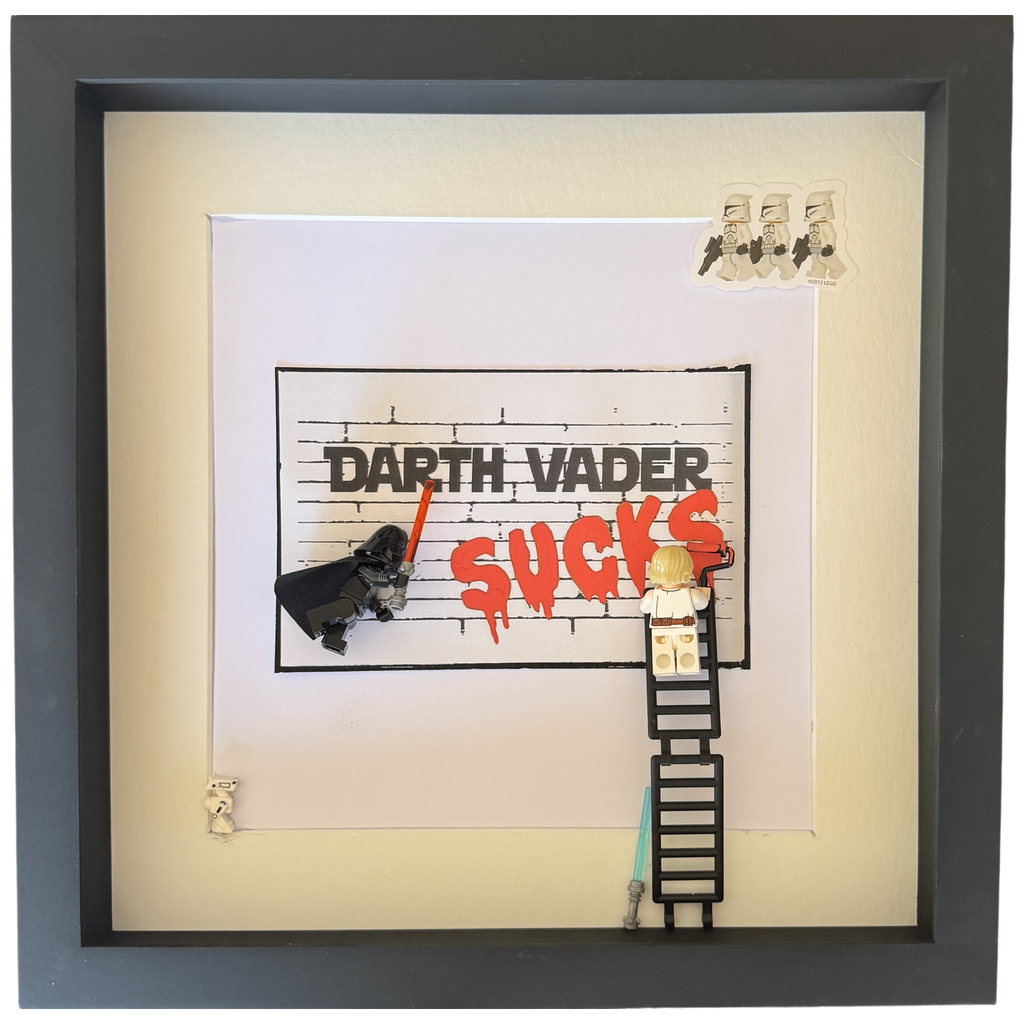 Star Wars: Darth Vader Sucks (3D LEGO Art)