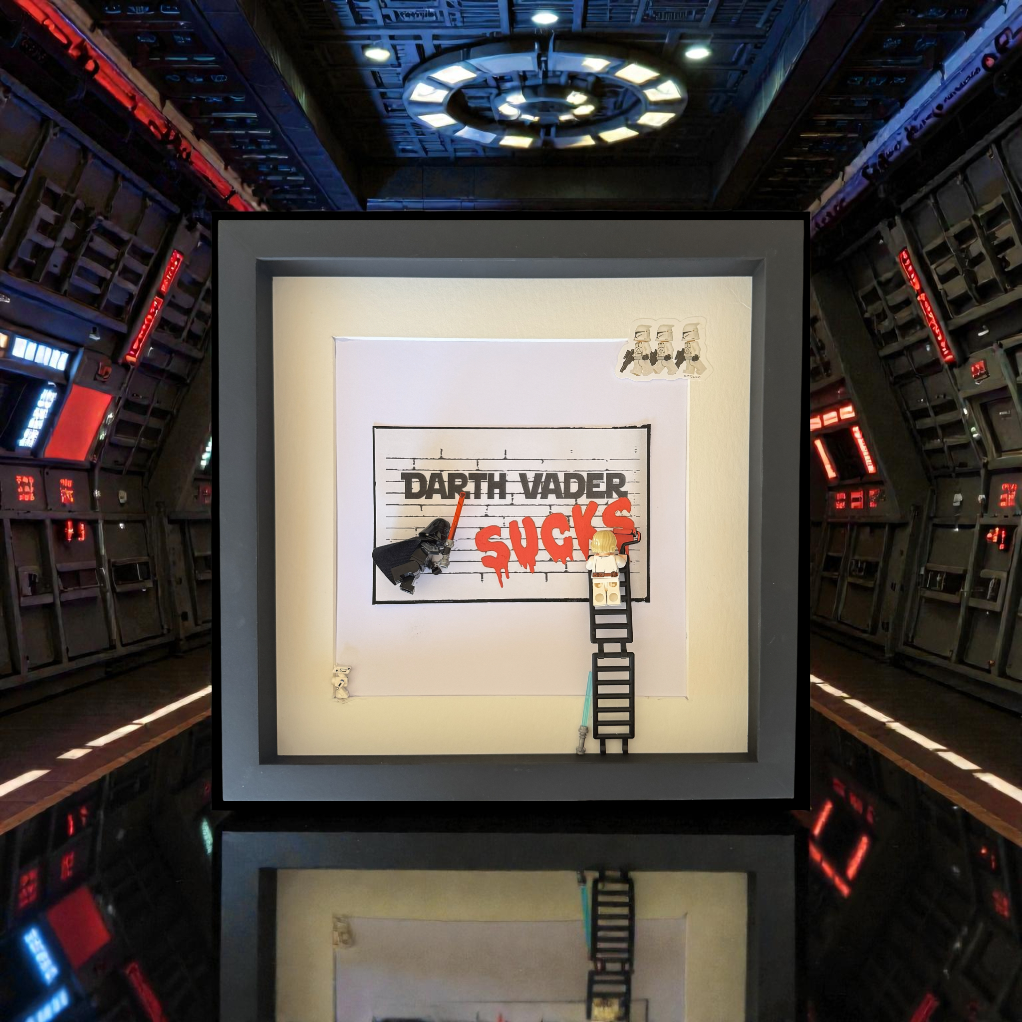 Star Wars – Darth Vader Sucks (3D LEGO Art)