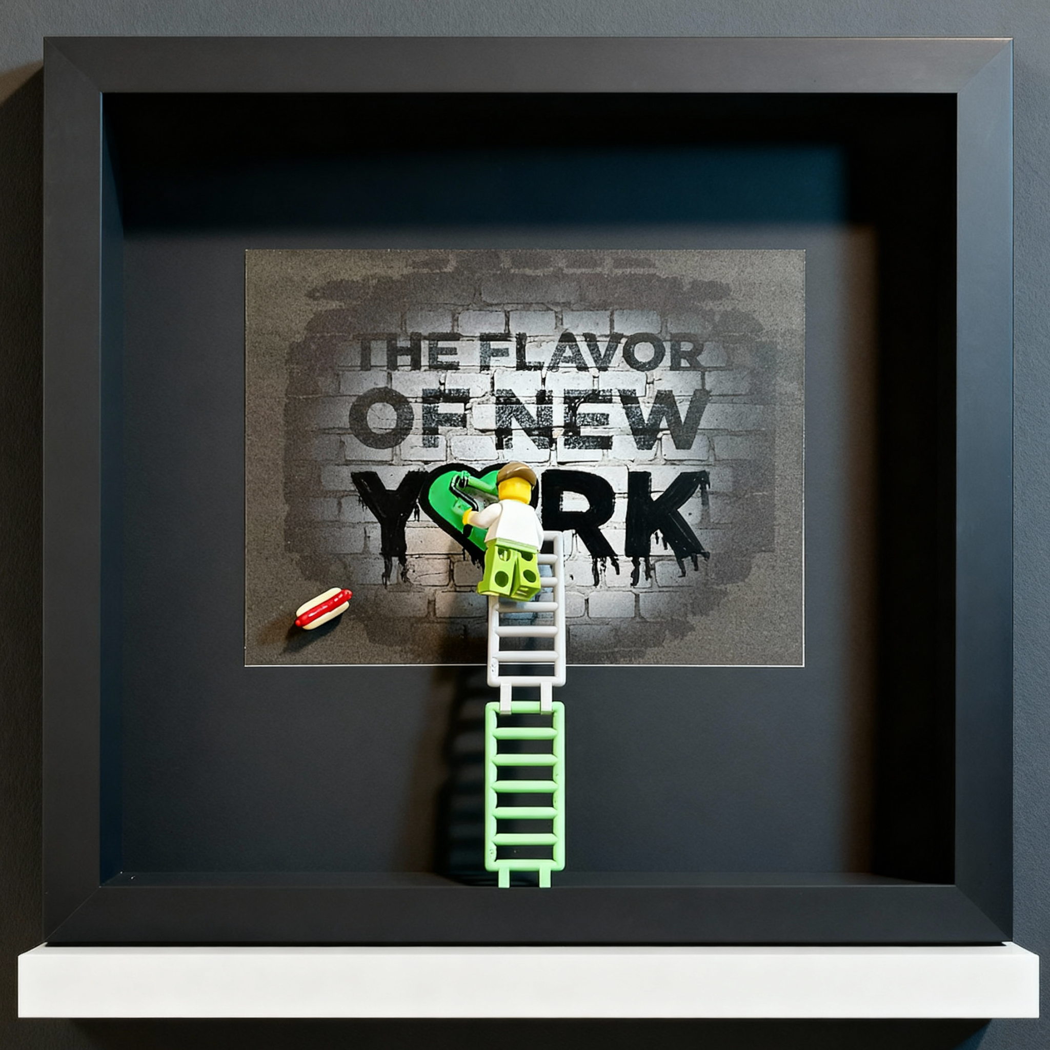 Flavor of NY (LEGO Hot Dog Street Art)