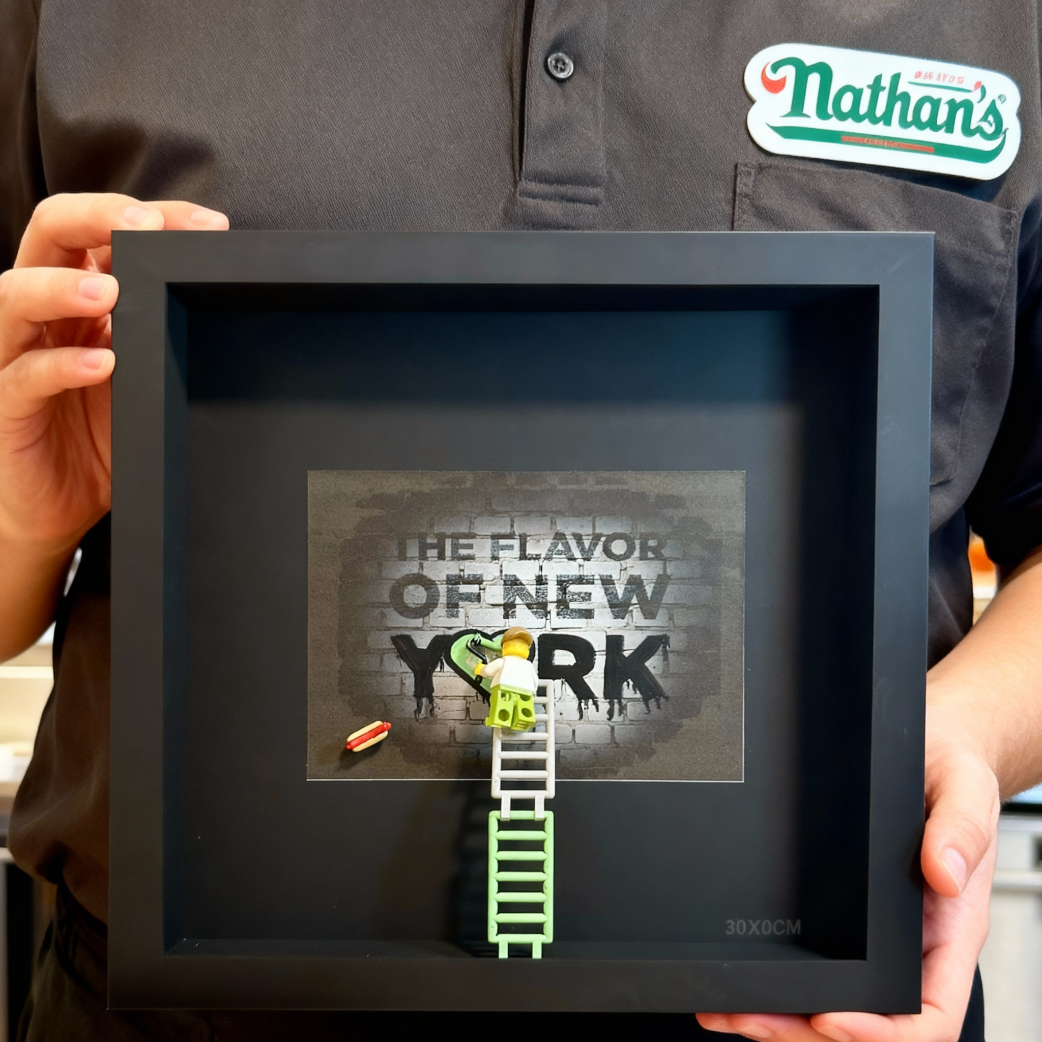 Flavor of NY (LEGO Hot Dog Street Art)