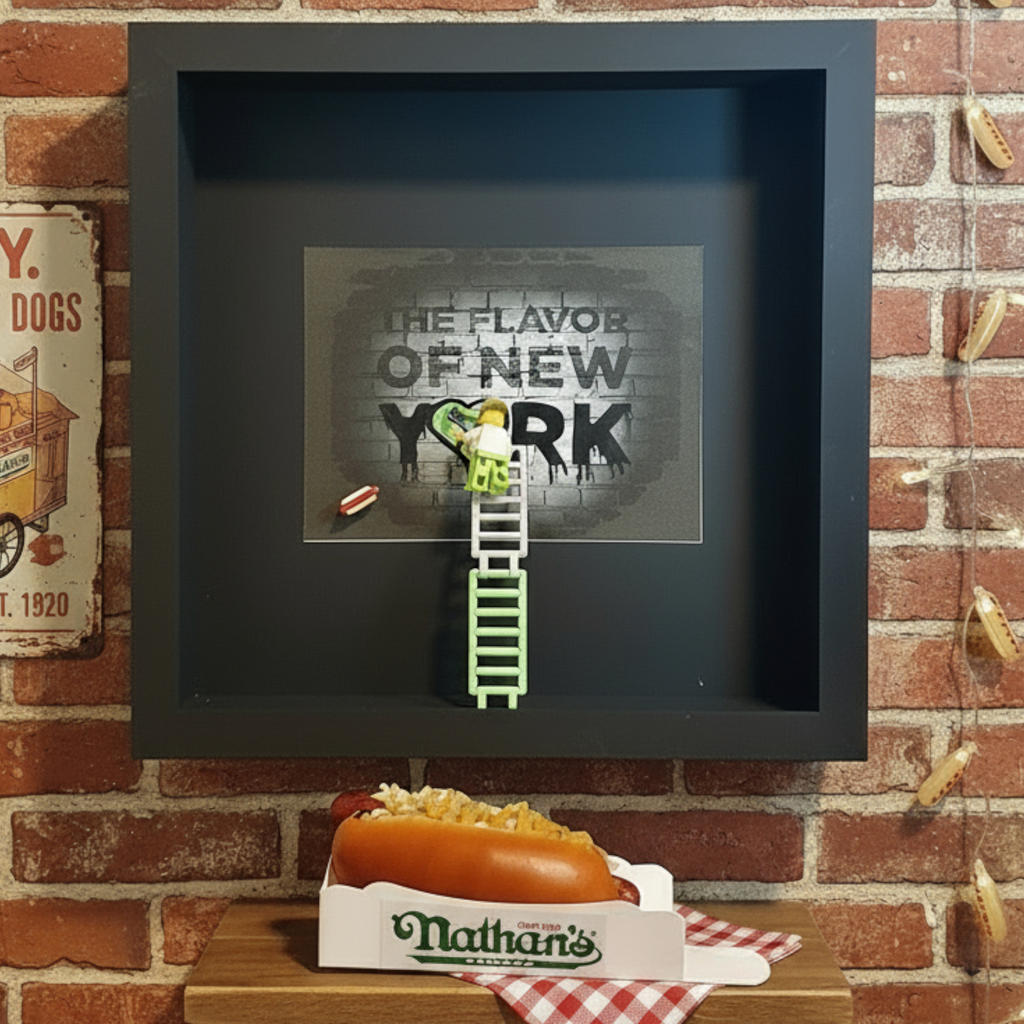 Flavor of NY (LEGO Hot Dog Street Art)