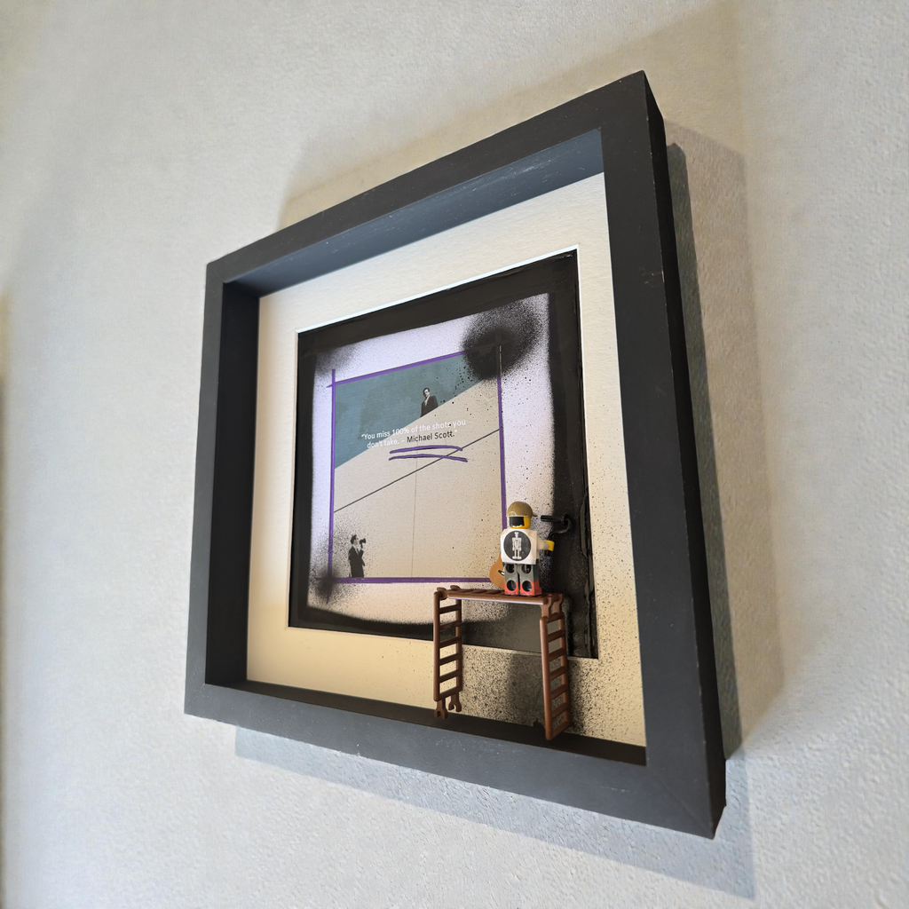 You Miss 100% of the Shots You Don't Take (LEGO Motivation Art)