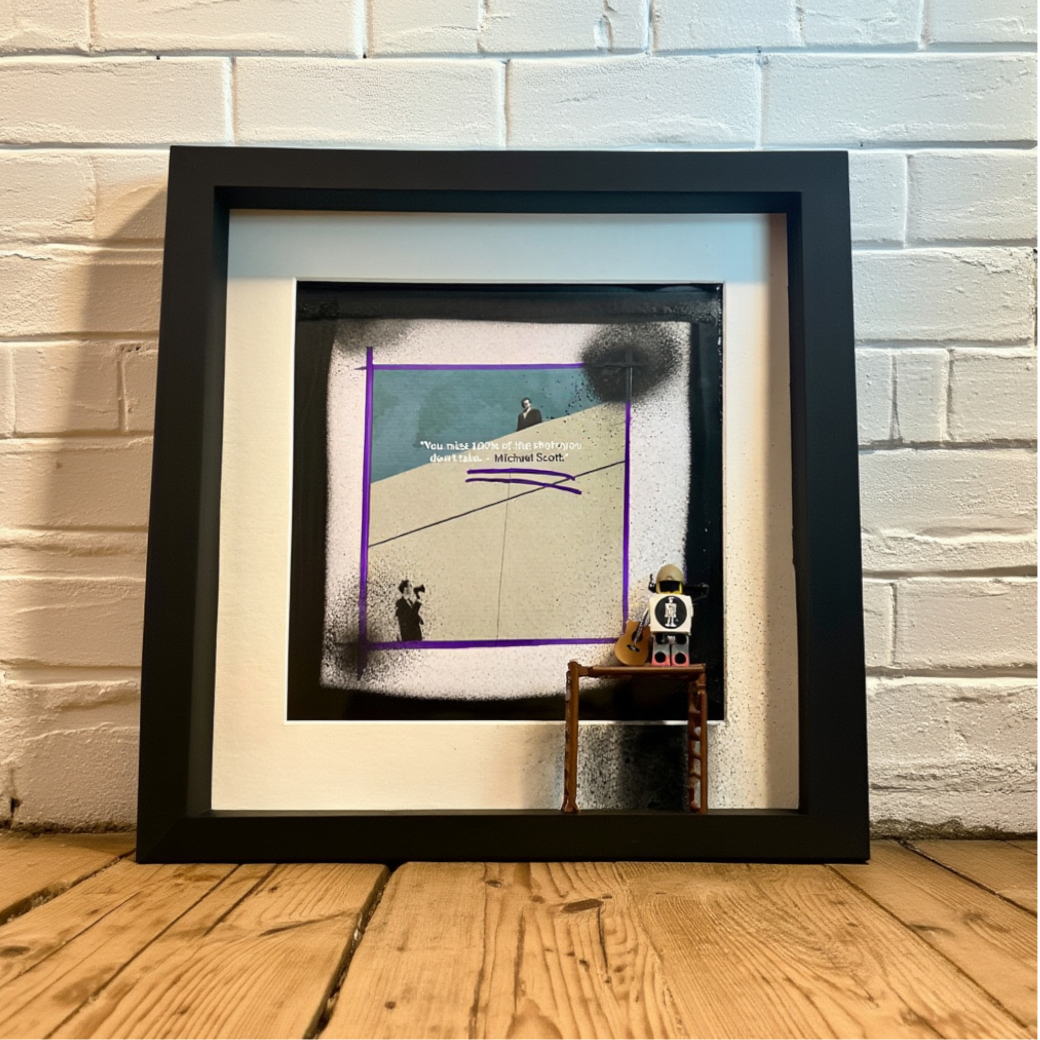 You Miss 100% of the Shots You Don't Take (LEGO Motivation Art)