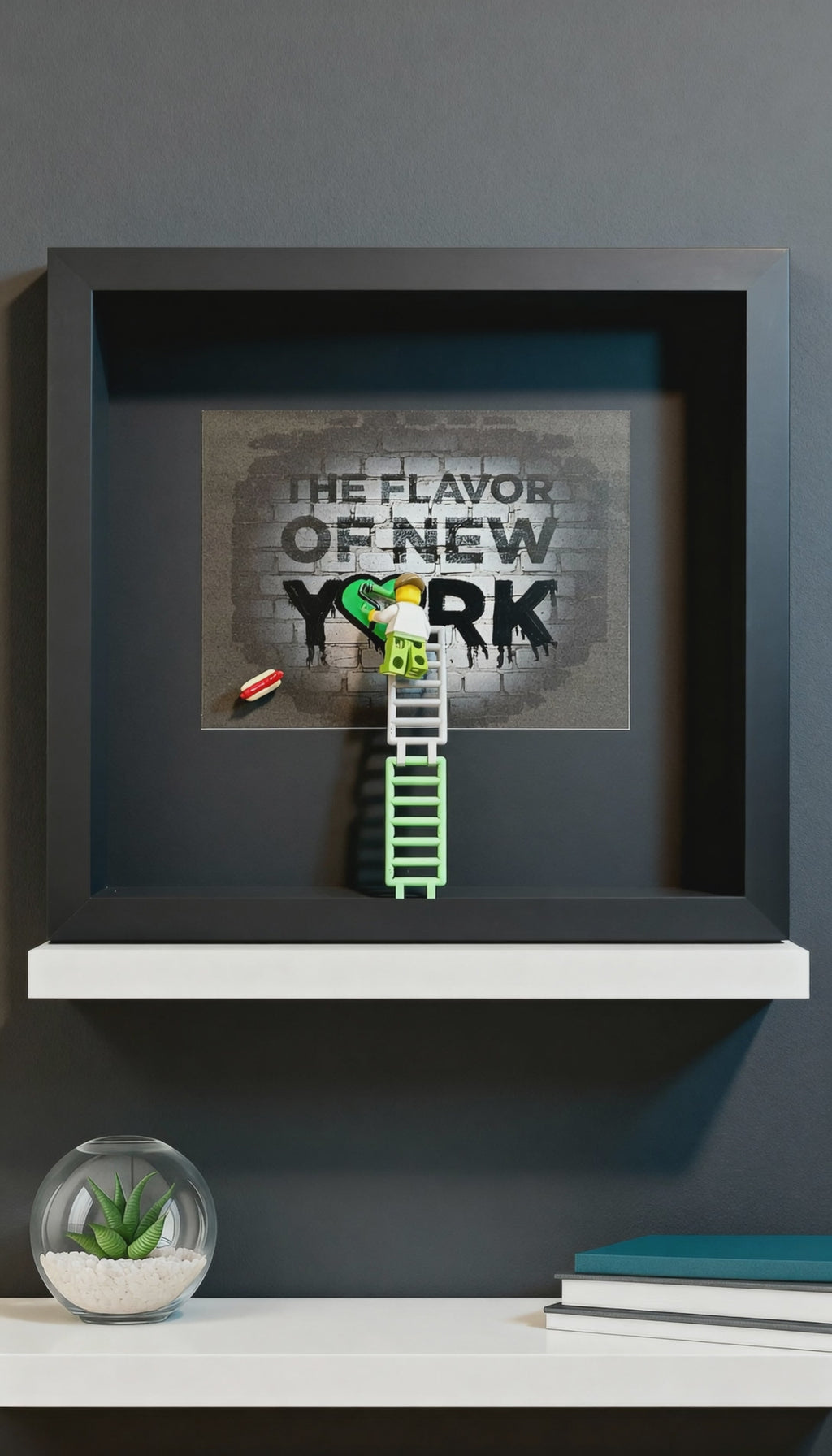 Flavor of NY (LEGO Hot Dog Street Art)