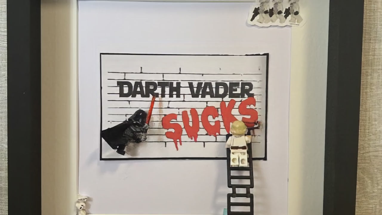Star Wars: Darth Vader Sucks (3D LEGO Art)