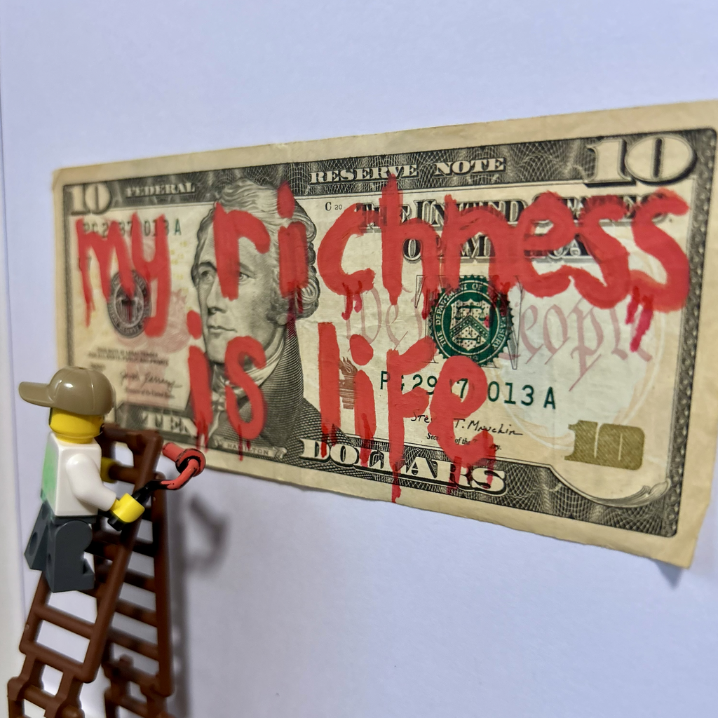 My Richness Is Life (LEGO Street Art – Dollar Series)