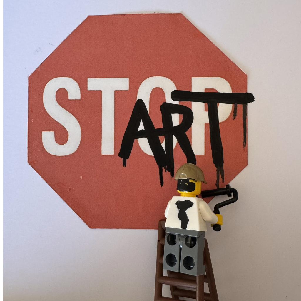 START: Take the First Step (LEGO Street Art)