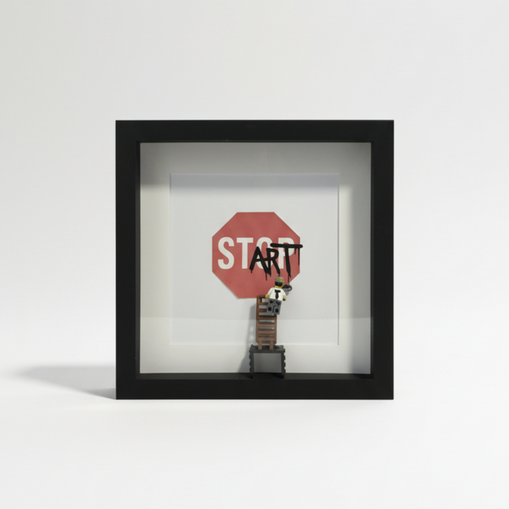START: Take the First Step (LEGO Street Art)