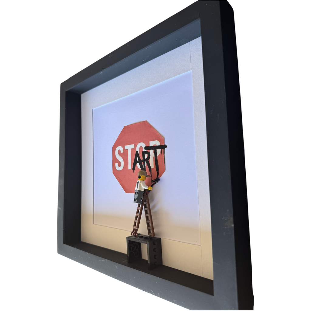 START: Take the First Step (LEGO Street Art)