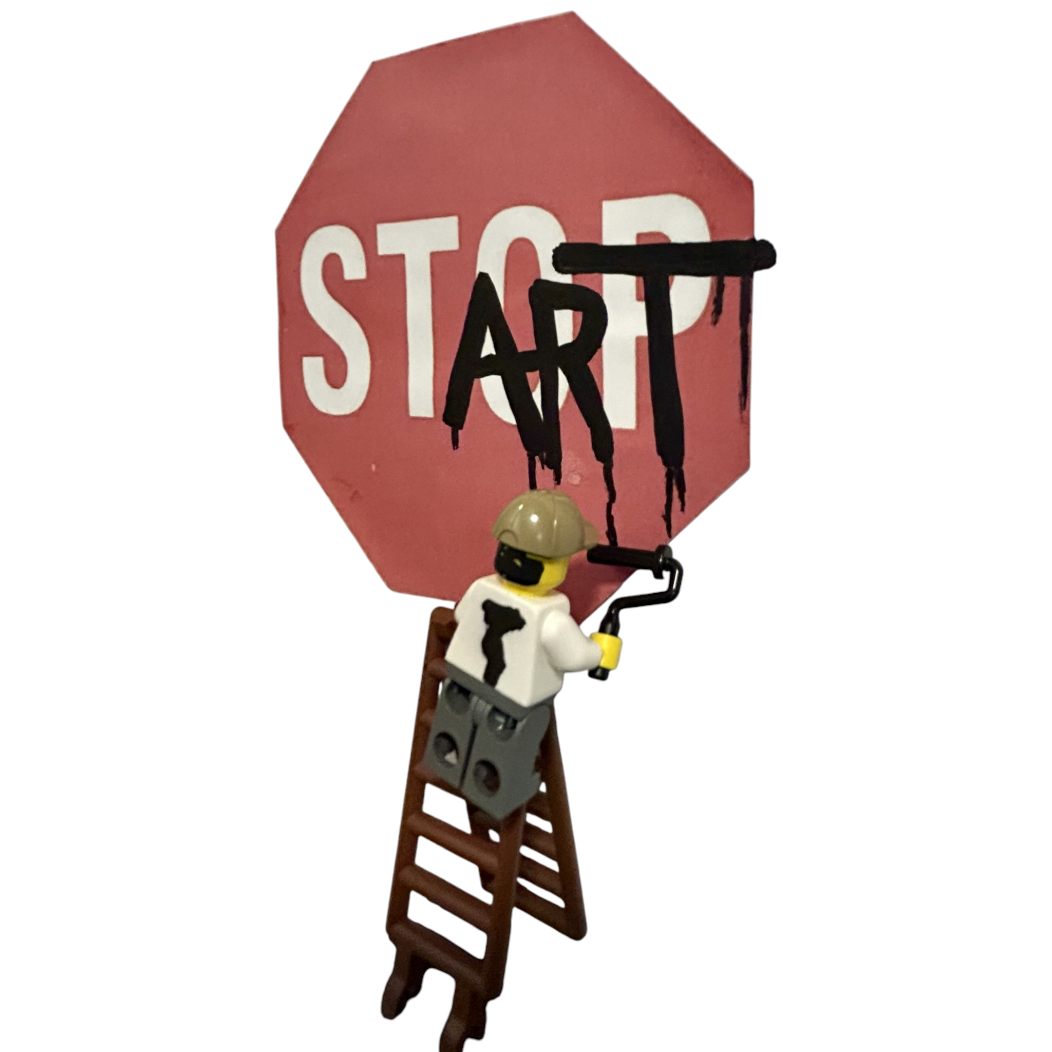 START: Take the First Step (LEGO Street Art)